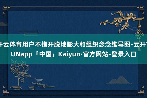 开云体育用户不错开脱地膨大和组织念念维导图-云开YUNapp「中国」Kaiyun·官方网站-登录入口