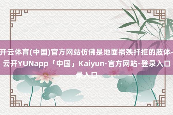 开云体育(中国)官方网站仿佛是地面祸殃扞拒的肢体-云开YUNapp「中国」Kaiyun·官方网站-登录入口