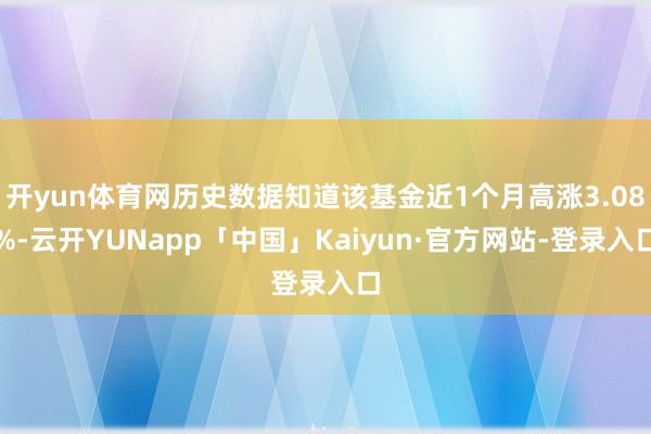 开yun体育网历史数据知道该基金近1个月高涨3.08%-云开YUNapp「中国」Kaiyun·官方网站-登录入口